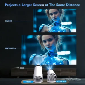 Proyector Magcubic HY300 Pro 4K - Proyector de Cine en Casa con Android 11, Doble WiFi 6, 260 ANSI, Resolución 1280x720, Altavoz HIFI Integrado - Imagen 5