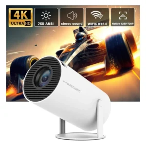 Proyector Magcubic HY300 Pro 4K - Proyector de Cine en Casa con Android 11, Doble WiFi 6, 260 ANSI, Resolución 1280x720, Altavoz HIFI Integrado - Imagen 1