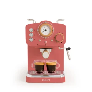 Cafetera Retro Express Semiautomática con Acabado Mate - Presión de 20 Bar y Capacidad de 1,25L - Imagen 3