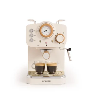 Cafetera Retro Express Semiautomática con Acabado Mate - Presión de 20 Bar y Capacidad de 1,25L - Imagen 1