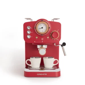 Cafetera Retro Express Semiautomática con Acabado Mate - Presión de 20 Bar y Capacidad de 1,25L - Imagen 5