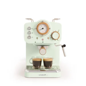 Cafetera Retro Express Semiautomática con Acabado Mate - Presión de 20 Bar y Capacidad de 1,25L - Imagen 8