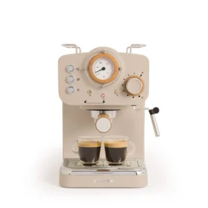 Cafetera Retro Express Semiautomática con Acabado Mate - Presión de 20 Bar y Capacidad de 1,25L - Imagen 2