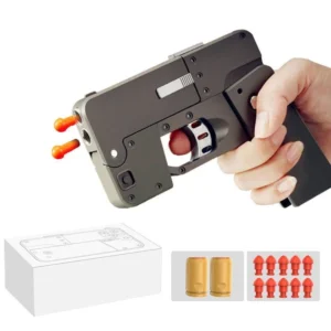 Pistola de Balas Blandas Plegable en Forma de Teléfono Móvil - Carcasa Plegable Pistola de Juguete - Imagen 6