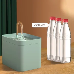 Fuente de Agua para Gatos de 1,5 L - Bebedero Silencioso con Filtro Automático para Perros y Gatos - Dispensador de Agua Recirculante - Imagen 5