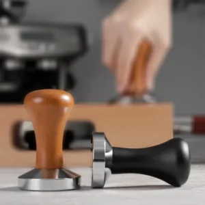 Café Barista Flat Tamper - Prensa de Café con Base de Aluminio y Mango Ergonómico (51/53/58mm) - Imagen 6