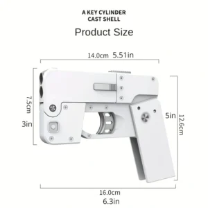 Pistola de Balas Blandas Plegable en Forma de Teléfono Móvil - Carcasa Plegable Pistola de Juguete - Imagen 3