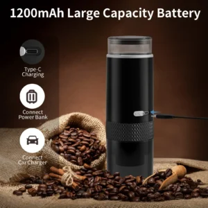 Cafetera Eléctrica Portátil 2 en 1 - Compatible con Café en Polvo y Cápsulas Molidas - Imagen 4