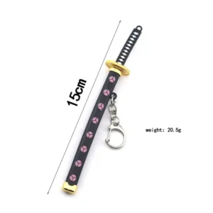 Mini Espada Samurai Llavero - Katana de Anime con Vaina para Cosplay y Regalos - Imagen 6