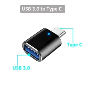 Adaptador LED USB 3.0 a Tipo C OTG - Conector Hembra USB-C y Micro USB para Samsung, Xiaomi y POCO - Imagen 3