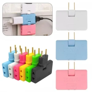 Adaptador Enchufe 3 en 1 Giratorio 180° — Compacto, Plegable y Universal (EU / US Plug)